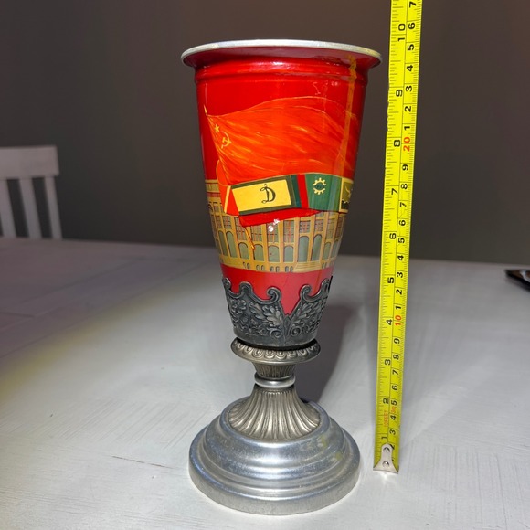 Vintage Soviet Union Metal Cup Goblet USSR‎ CCCP Propaganda Collectible - Picture 3 of 16